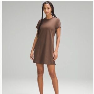 lululemon classic fit cotton blend t-shirt dress